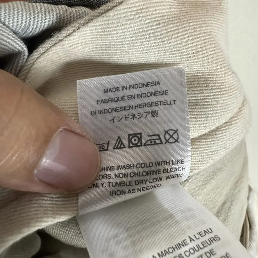 J.Crew 484 Chino Pants Mens 32x34 Beige Stretch Slim Fit‎ Mid-Rise Flat Front
